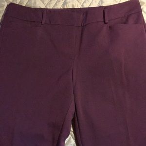 Dark plum purple NY&Co 7th Ave dress pants